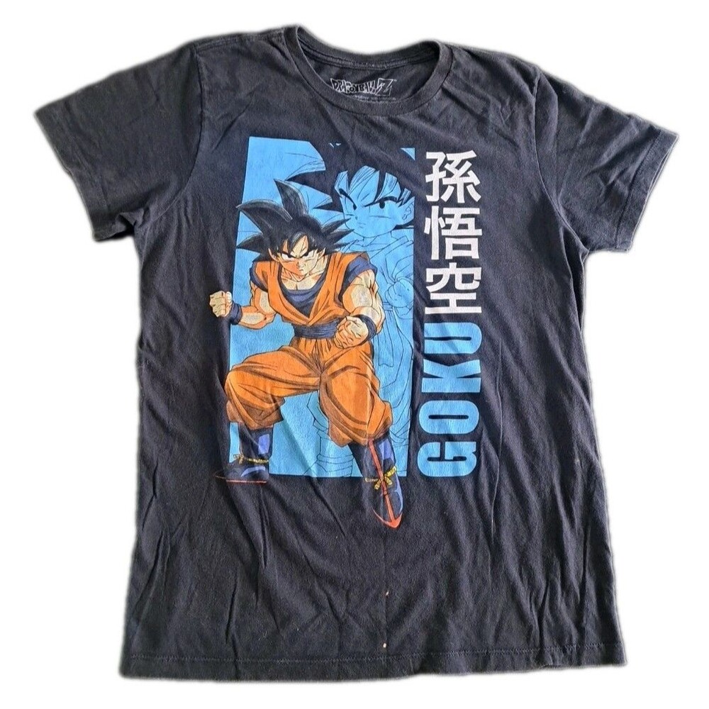 Dragonball Z Goku T-Shirt Men’s Medium Black Graphic Tee Anime DBZ Funimation